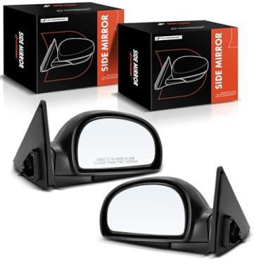 Imagem de A-Premium Par (2) espelhos retrovisores elétricos do lado do motorista e do passageiro - compatível com Hyundai Accent 2002 2003 2004 2005 2006 - Espelho retrovisor externo externo dobrável manual