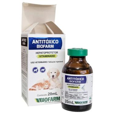 Imagem de Antitoxico Cães Gatos Vomito Nausea Biofarm 20ml Injetavel