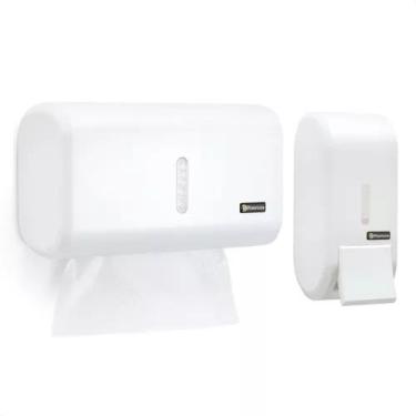Imagem de Kit Dispenser Porta Papel Toalha E Saboneteira Liquido Premisse Urban 