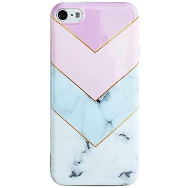 Imagem de Capa para iPod Touch 7 da J.west, capa para iPod Touch 6 5, capa ultrafina [série Tinfoil] cor macaron brilhante leve e macia de TPU para Apple iPod Touch 5/6/7, Roxa