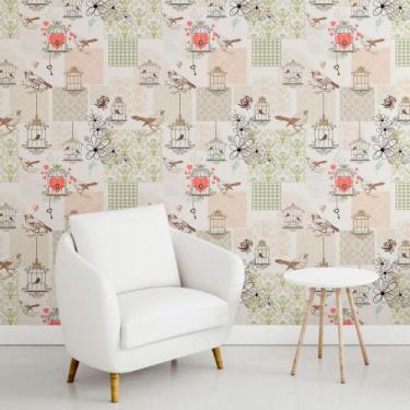 Imagem de Papel de Parede Adesivo Pássaros N011024 0,58x2,5M - Adesivo BR