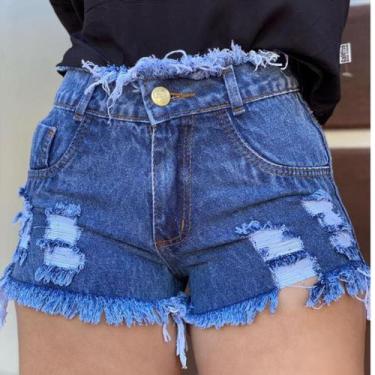 Imagem de Short Marmorizado Desfiado - Atacado da Moda, Un, 48