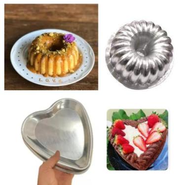Imagem de Kit De 1 Forma Coração Ballerine Para Bolo Piscina Fondue Vulcão + 1 F
