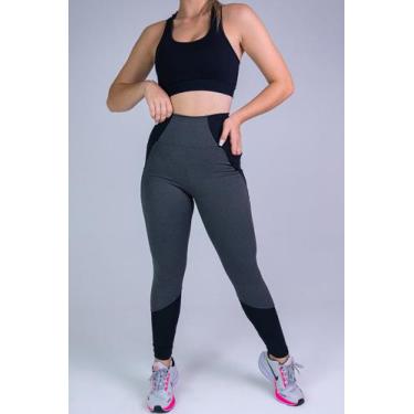 Imagem de Legging Levanta Bumbum Zero Transparência - Kardane, M, Mescla, Preto