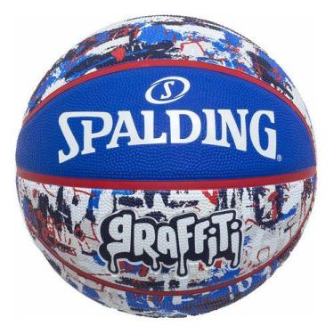 Imagem de Bola De Basquete Spalding Graffiti- Az/br Cor Azul Tamanho 7