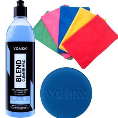 Imagem de Cera Blend Cleaner Wax Pano microfibra Aplicador Vonixx