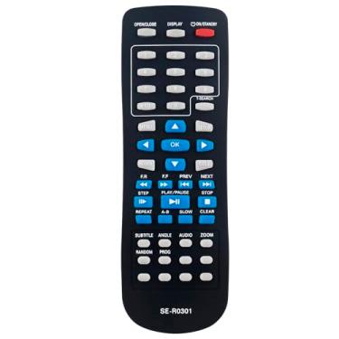 Imagem de Controle remoto SE-R0301 de substituição compatível com Toshiba DVD Player SD-K780KU SD-4200KU SD-3300KU SD-K790KU SD-4300KU SD-3300 SD-K780 SD-4300 SD-590 SD-4200 SD-4200 SD-4300 4100 SD-4200KC