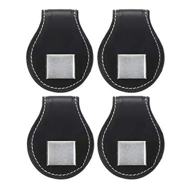 Imagem de Suporte para Giz de Piscina, Suporte para Giz de Bilhar 7x6x3cm 4 Unidades de Couro PU Portátil Compacto Clipe de Giz de Bilhar Suporte de Giz para Taco de Bilhar de Tamanho Padrão