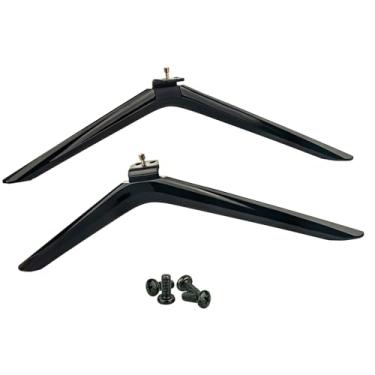 Imagem de Suporte de mesa para TV 75A6G compatível com Hisense Série A6G de 75 polegadas LED 4K UHD Smart Android TV modelo 75A6G 75A53FUA, suporte de TV para TV Hisense 75A6G, 75A6H 75U6G pernas de televisão