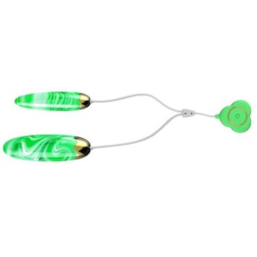 Imagem de Vibrador Bullet Brinquedos Sexuais Femininos, Mini Vibrador com 10 Modos de Vibração, Vibradores de Ovo Duplo Feminino Ponto G Estimulação Clitoriana Mamilo Brinquedos Sexuais Casais, Vibrador com (Verde)