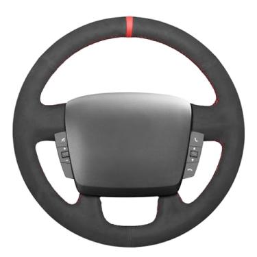 Imagem de MEWANT Capa de volante de carro costurada para Peugeot Boxer 2007-2022 / Citroen Jumper 2007-2022 / Fiat Ducato 2006-2021 Acessórios para volante