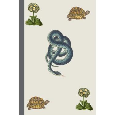 Imagem de Flora Fauna Snake & Turtle Notebook: Blank Pages | 6x9" 80 pages | Sketchbook, Drawing, Designing, Notes | Great Gift