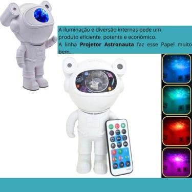 Imagem de Luz Noturna Astronauta Galáxia Som e Controle 3D - LIPPIN