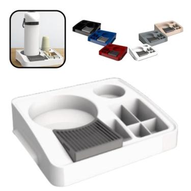 Imagem de Bandeja Organizadora Cantinho Café Porta Garrafa Café Chá Copo Sache E