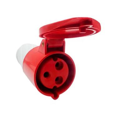 Imagem de Tomada Acoplamento 3P+T 32A Vermelho 9H 380/415V OMG 3259 - 000021