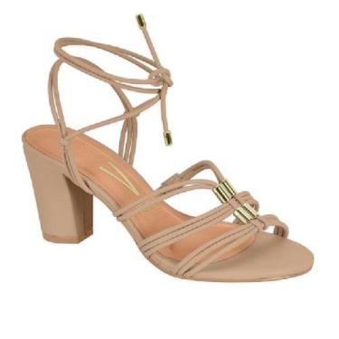 Imagem de Sandalia vizzano salto bloco ref 6262.1028.10328 feminino, Bege, 38