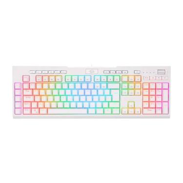 Imagem de Teclado Mecânico Gamer Redragon Brahma Pro - ABNT2 - RGB Chroma Switch Marrom - Branco K586W-RGB-PRO