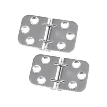 Imagem de Generic 2 peças Hardware de dobradiças marítimas 2.76x1.63 polegadas 180 graus de gabinete de substituição do armário de substituição para o iate do quarto do
