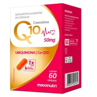 Imagem de Coenzima Q10 50mg Maxinutri - Antioxidante e Suporte ao Metabolismo em