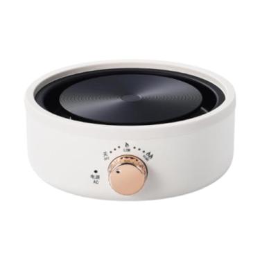 Imagem de Qianly Adaptador de chaleira do fogão elétrico Adaptador da UE Versátil Aquecedor de café Compact Placa quente para o Tea Party Office Camping Indoor,