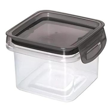 Imagem de Pote Hermético Acrílico Empilhável 380ml Com Travas Premium - Plasútil