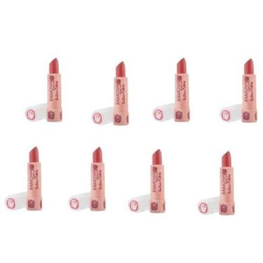 Imagem de Kit 8 Batom Colors Cor 11 Rosa Nude 3,8gr - Ramona Make Up