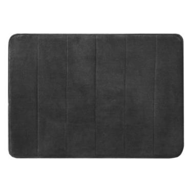 Imagem de Tapete De Banheiro Super Soft Antiderrapante 60x40cm - CRISTAL, Preto