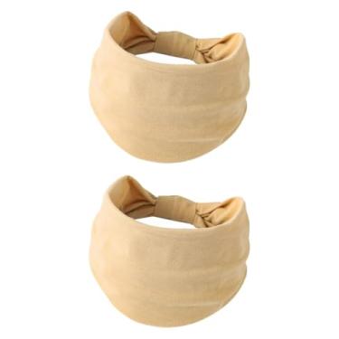 Imagem de kowaku 2x bandana de banda de cabeça ao ar livre Bandanas laváveis ​​faixas de cabelo enroladas na faixa de moletom para escalar o softball futebol de, Cáqui