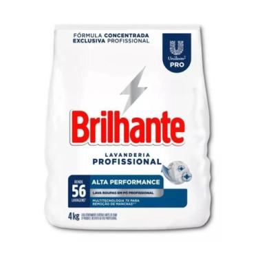 Imagem de Sabão em Pó Brilhante Lavagem Profissional Fórmula Concentrada 4kg - U