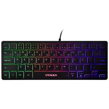Imagem de Teclado Gaming Satellite Ak-871 Mini 64 Key Preto - (portugues)