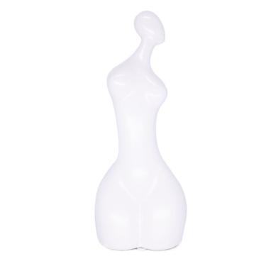 Imagem de Escultura Decorativa Em Cerâmica Corpo Humano Branco 25 Cm F04 - D'rossi