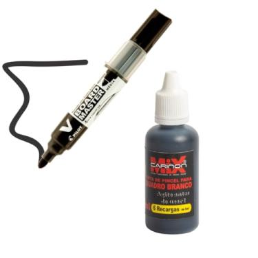 Imagem de Pincel Marcador Pilot Board Master + Tinta De Quadro Branco 30ml (Preto)