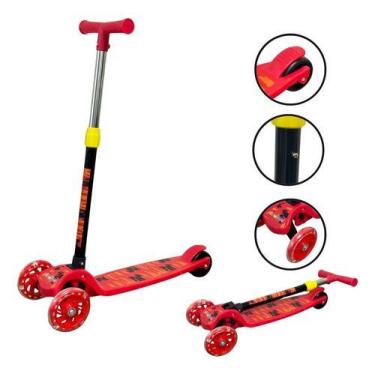 Imagem de Patinete Infantil Luz 3 Rodas Brilhante Radical Com Led Vermelho - Imp