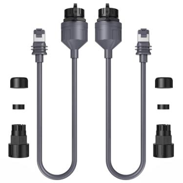 Imagem de QUIDDITY Adaptador Ethernet Starlink, compatível com Starlink V3/Mini Dishy IP68 resistente à água, cabo de extensão Starlink para conectores fêmeas RJ45 acoplador para SPX V3 Dish (pacote com 2)