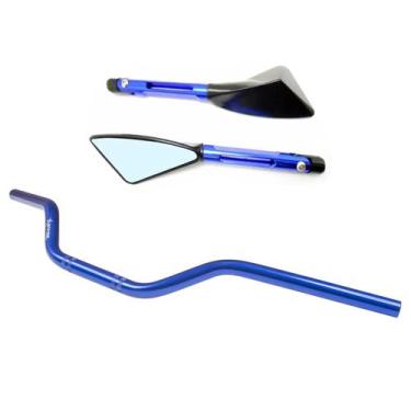 Imagem de Kit Guidão Esportivo Retrovisor Stark Race Cbx250 Cb250f Twister Cb300