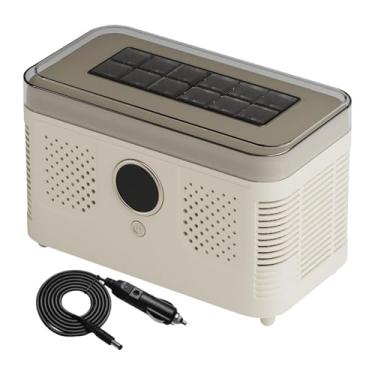 Imagem de YWJLQH Máquina de gelo de escritório com clipe para cubos, máquina de fazer gelo portátil, aparelho de congelamento para RV, Branco