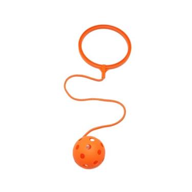 Imagem de YIJU Bola de pular esportiva, brinquedo de tornozelo para exercícios ao ar livre, corda de pular, brinquedo fitness para tornozelo para parque e quintal, Laranja