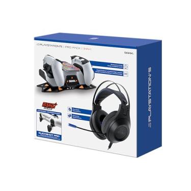 Imagem de Bionik Power Stand Bundle: Charger for PlayStation 5, Quickshot Trigger stop, Sirex Headphones, PS5 bundles, 3 in 1