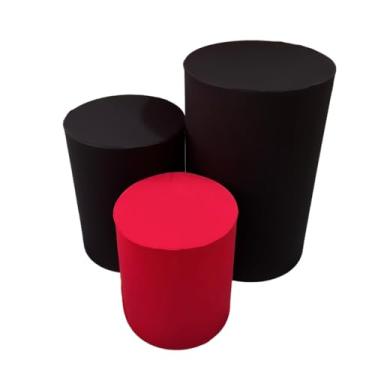 Imagem de kit Capa Trio de Cilindro Decoração Festa Veste Facil - multicolorido - ESCOLHA COMO QUISER Organização de Decoração para Festas(FLAMENGO)