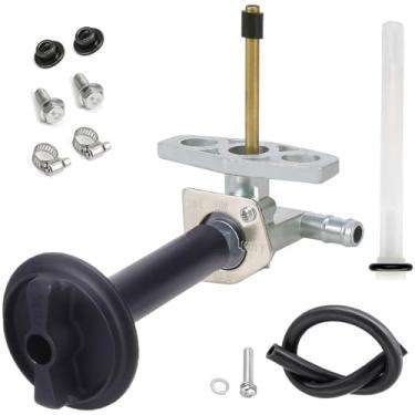 Imagem de Earlyred Válvula de Desligamento do Tanque de Combustível do Gerador M10X1.25 Interruptor da Torneira da Válvula de Desligamento de Combustível do Motor a Gás 28-1783-V Válvula Petcock com Filtro Rotação de 90 Graus Liga/Desliga