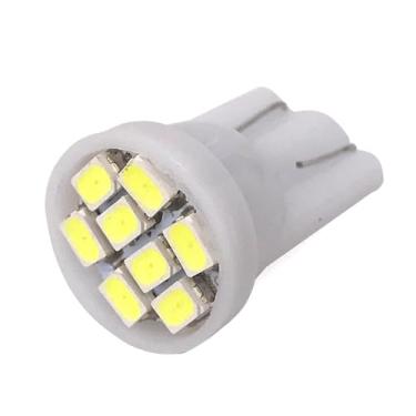 Imagem de Lâmpada LED Pingo Luz Baixa MeiaLuz Cidade T10 8smd - Branco - T10