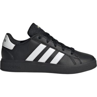 Imagem de Adidas Grand Court 2.0 infantil unissex, Preto/branco/dourado metálico, 21