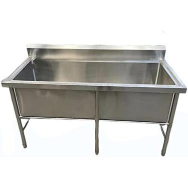 Imagem de Pia De Aço Inoxidável Independente, Pia Comercial Pia Industrial, Pia Utilitária, Pia De Cozinha Comercial De 1 Compartimento, Pia Industrial Pia De Cozinha, 80cm/31in