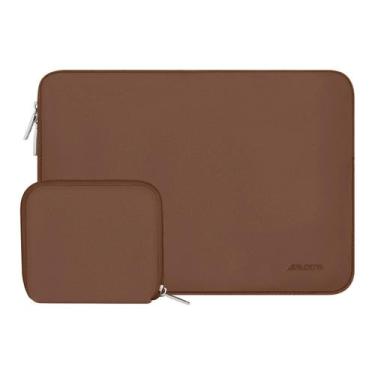 Imagem de Capa para notebook MOSISO 13,3" Neoprene marrom caramelo