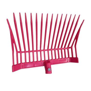 Imagem de Bothyi Cabeça de substituição para garfo de esterco de cavalo, equipamento reutilizável para ancinho de esterco de cavalo com dentes angulares para ervas, Rosa
