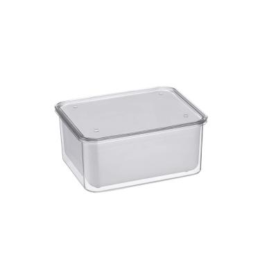 Imagem de Organizador Arthi Sempre Seco em Plástico Branco com Tampa 2,7L