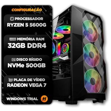 Imagem de PC GAMER RYZEN 5 5600GT, 32GB DDR4 3200MHZ, SSD M.2 NVME 500GB, VEGA 7, FONTE 500W - XPRESS