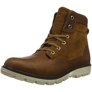 Imagem de Timberland Botas clássicas masculinas Walden Park, Trigo bege Tbl Forty com camurça 214, 12.5 UK