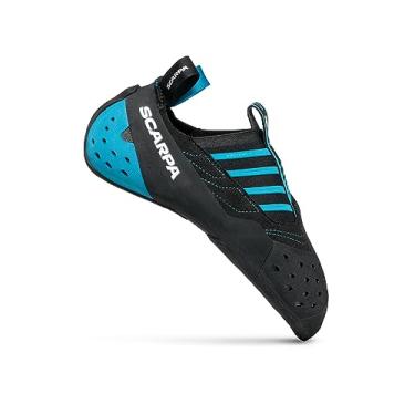 Imagem de SCARPA Sapatos de escalada Instinct S Slip-On para escalada esportiva e pedregulho, Preto/Azure, 4.5-5 Women/3.5-4 Men