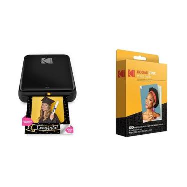 Imagem de Impressora fotográfica Zink Kodak Step Wireless Mobile com papel 100%